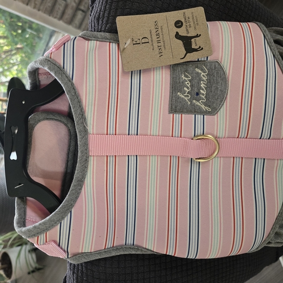 Ellen Degeneres Pink and Gray Pet Vest Harness - Picture 3 of 4